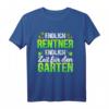 Endlich Rentner endlich Zeit für den Garten T-Shirt – Humorvolles Abschiedsgeschenk für Kollegen und Gartenliebhaber im Ruhestand