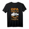 Opa und Enkelin T-Shirt - Ihr Held & Prinzessin Familienmotiv Geschenk für Großvater & Enkeltochter zum Geburtstag, Weihnachten oder Vatertag