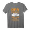 Opa und Enkelin T-Shirt - Ihr Held & Prinzessin Familienmotiv Geschenk für Großvater & Enkeltochter zum Geburtstag, Weihnachten oder Vatertag