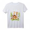 Kinder 2. Geburtstag T-Shirt für Mädchen mit Dschungel-Tieren - Lustiges Safari Geburtstagsshirt mit Affe, Zebra, Löwe & Giraffe