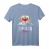 Tiroler Bua T-Shirt mit Bergen, Adler & Wappen – Lustiges Tirol Motiv für Männer & Kinder, Geschenkidee für Tirol Fans & Volksfest-Teilnehmer