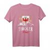 Tiroler Bua T-Shirt mit Bergen, Adler & Wappen – Lustiges Tirol Motiv für Männer & Kinder, Geschenkidee für Tirol Fans & Volksfest-Teilnehmer