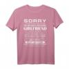 Sorry My Heart Only Beats for My Freaking Awesome Girlfriend T-Shirt – Lustiges Liebesgeschenk für Freundinnen zum Geburtstag, Weihnachten & Valentinstag