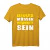 Lustiges Kranführer T-Shirt mit Spruch 'Kranplätze müssen verdichtet sein' – Perfekt für Bauarbeiter, Kranführer und Baustellenfans