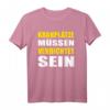 Lustiges Kranführer T-Shirt mit Spruch 'Kranplätze müssen verdichtet sein' – Perfekt für Bauarbeiter, Kranführer und Baustellenfans