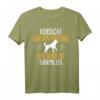 Vorsicht Vor Frauchen Hunde Humor T-Shirt - Lustiges Geschenk für Hunde-Freunde zu Geburtstag, Weihnachten & Co.