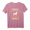 Vorsicht Vor Frauchen Hunde Humor T-Shirt - Lustiges Geschenk für Hunde-Freunde zu Geburtstag, Weihnachten & Co.