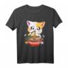 Ramen essende Katze Kawaii Anime Baka T-Shirt – Perfekt für Otaku, Japanliebhaber & Katzenfreunde