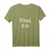 Thug Life T-Shirt - Streetwear mit Statement, klassisch geschnitten, doppelt genähter Saum