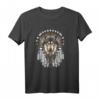 Indianer Wolfsfeder T-Shirt – Buntes, trendiges Wolf-Design für Liebhaber, Indianer und Stammesfans, perfektes Geschenk
