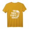 Hockey Goalie T-Shirt mit 'The puck stops here' - Perfekt für Eishockey Torhüter & Feldhockey Torwarte, Training & Freizeit