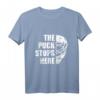 Hockey Goalie T-Shirt mit 'The puck stops here' - Perfekt für Eishockey Torhüter & Feldhockey Torwarte, Training & Freizeit