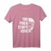 Hockey Goalie T-Shirt mit 'The puck stops here' - Perfekt für Eishockey Torhüter & Feldhockey Torwarte, Training & Freizeit