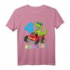 Kinder 4 Jahre Dino Shirt Monstertruck - Lustiges Dino- und Truck-Outfit für Geburtstag, Dino Fans & Dinosaurier Liebhaber