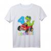 Kinder 4 Jahre Dino Shirt Monstertruck - Lustiges Dino- und Truck-Outfit für Geburtstag, Dino Fans & Dinosaurier Liebhaber