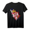 Serbien Balkan T-Shirt mit Flagge & Wappen - Geschenkidee für Belgrad, Zagreb & Balkan-Urlauber
