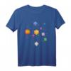 Würfel für Rollenspiele T-Shirt – Planetensystem Design für Tabletop- und Pen-and-Paper-Fans
