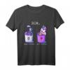 Ich ohne Kaffee - Lustiges Kaffeejunkie T-Shirt mit Einhorn und Sensenmann Design für Kaffeeliebhaber