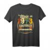 Made In 1973 All Original Parts Cassette Vintage Birthday T-Shirt – Klassisch & Retro Geschenk für Geburtstagskinder