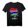 Gambia-Flagge mit Afrika Karte Love Gambia Gambian Pride T-Shirt - Stolzes Afrikadesign