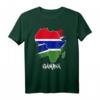 Gambia-Flagge mit Afrika Karte Love Gambia Gambian Pride T-Shirt - Stolzes Afrikadesign
