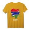 Gambia-Flagge mit Afrika Karte Love Gambia Gambian Pride T-Shirt - Stolzes Afrikadesign
