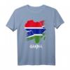 Gambia-Flagge mit Afrika Karte Love Gambia Gambian Pride T-Shirt - Stolzes Afrikadesign