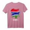 Gambia-Flagge mit Afrika Karte Love Gambia Gambian Pride T-Shirt - Stolzes Afrikadesign