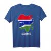 Gambia-Flagge mit Afrika Karte Love Gambia Gambian Pride T-Shirt - Stolzes Afrikadesign
