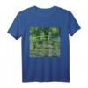 Monets Seerosen und japanische Brücke T-Shirt – Kunstliebhaber Geschenk mit Impressionismus-Motiv