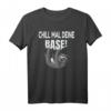 Süßes Faultier T-Shirt mit Spruch 'Chill mal deine Base' – Perfekt als Geschenk für Faultier-Liebhaber, Morgenmuffel, Kinder & Erwachsene für Entspannung, Schlaf und Wellness