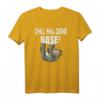 Süßes Faultier T-Shirt mit Spruch 'Chill mal deine Base' – Perfekt als Geschenk für Faultier-Liebhaber, Morgenmuffel, Kinder & Erwachsene für Entspannung, Schlaf und Wellness