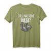 Süßes Faultier T-Shirt mit Spruch 'Chill mal deine Base' – Perfekt als Geschenk für Faultier-Liebhaber, Morgenmuffel, Kinder & Erwachsene für Entspannung, Schlaf und Wellness