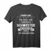 Bruder Schwester Geschwister Geschenk T-Shirt mit Spruch - Lustiges Partnerlook für Familien, Bruder und Schwester