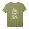 Keep calm Buch lesen T-Shirt – Klassisches Lese-Motiv für Buchliebhaber und Lesefans