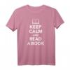 Keep calm Buch lesen T-Shirt – Klassisches Lese-Motiv für Buchliebhaber und Lesefans