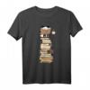 Kawaii Panda, Bücher und Tee Geschenk - Süßes Pandabären T-Shirt für Tier- und Buchliebhaber, perfekt als Weihnachts- oder Geburtstagsgeschenk für Familie und Freunde