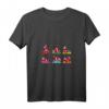 Damen Weihnachtsmann Yoga Figur Santa Meditation Chakra T-Shirt – Lustiges Weihnachts- und Yoga-Geschenk für Yogis, Lehrer & Yoga-Liebhaber