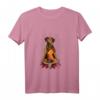 Rhodesian Ridgeback Buddha Mandala Yoga Zen Langarmshirt – Perfektes Geschenk für Hundeliebhaber, Yoga & Spirituosen Fans, Damen & Herren