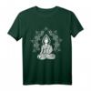 HapKitten T-Shirt mit Buddha Silhouette und Mandala - Spirituelles Geschenk für Yoga, Buddhismus und fernöstliche Religionen
