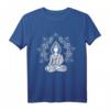 HapKitten T-Shirt mit Buddha Silhouette und Mandala - Spirituelles Geschenk für Yoga, Buddhismus und fernöstliche Religionen