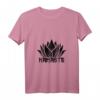 Damen Yoga T-Shirt mit Lotusblume und V-Ausschnitt - Spirituelles Yogi Geschenk für Frauen