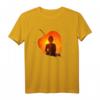 Buddha Meditation T-Shirt mit Silhouette – Yoga und Meditationskleidung für Spirituelle & Achtsame Menschen