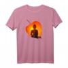 Buddha Meditation T-Shirt mit Silhouette – Yoga und Meditationskleidung für Spirituelle & Achtsame Menschen