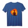 Buddha Meditation T-Shirt mit Silhouette – Yoga und Meditationskleidung für Spirituelle & Achtsame Menschen