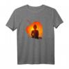Buddha Meditation T-Shirt mit Silhouette – Yoga und Meditationskleidung für Spirituelle & Achtsame Menschen