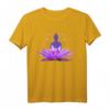 Buddha auf Lotusblüte Meditation T-Shirt – Spirituelle Kleidung für Yoga, Qi Gong, Tai Chi & Retreats, Perfektes Geschenk für Praktiker und Lehrer