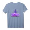 Buddha auf Lotusblüte Meditation T-Shirt – Spirituelle Kleidung für Yoga, Qi Gong, Tai Chi & Retreats, Perfektes Geschenk für Praktiker und Lehrer