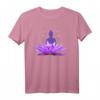 Buddha auf Lotusblüte Meditation T-Shirt – Spirituelle Kleidung für Yoga, Qi Gong, Tai Chi & Retreats, Perfektes Geschenk für Praktiker und Lehrer