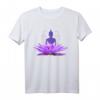 Buddha auf Lotusblüte Meditation T-Shirt – Spirituelle Kleidung für Yoga, Qi Gong, Tai Chi & Retreats, Perfektes Geschenk für Praktiker und Lehrer